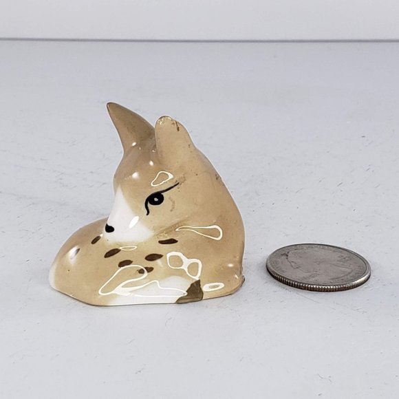 Vintage Szeiler England Deer Fawn Miniature Figurine - Picture 5 of 8